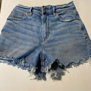 American Eagle 90s Boyfriend Highest Rise Jean Shorts fringe lyocell modal 2